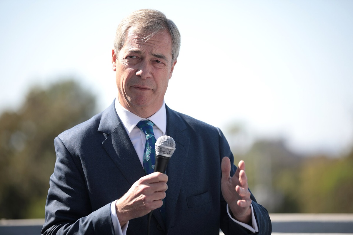 Nigel Farage op speech