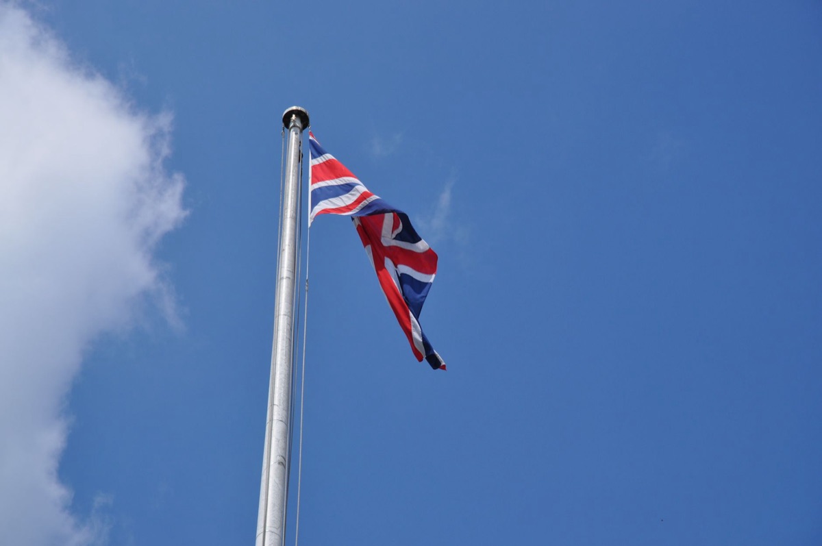european union flag in london