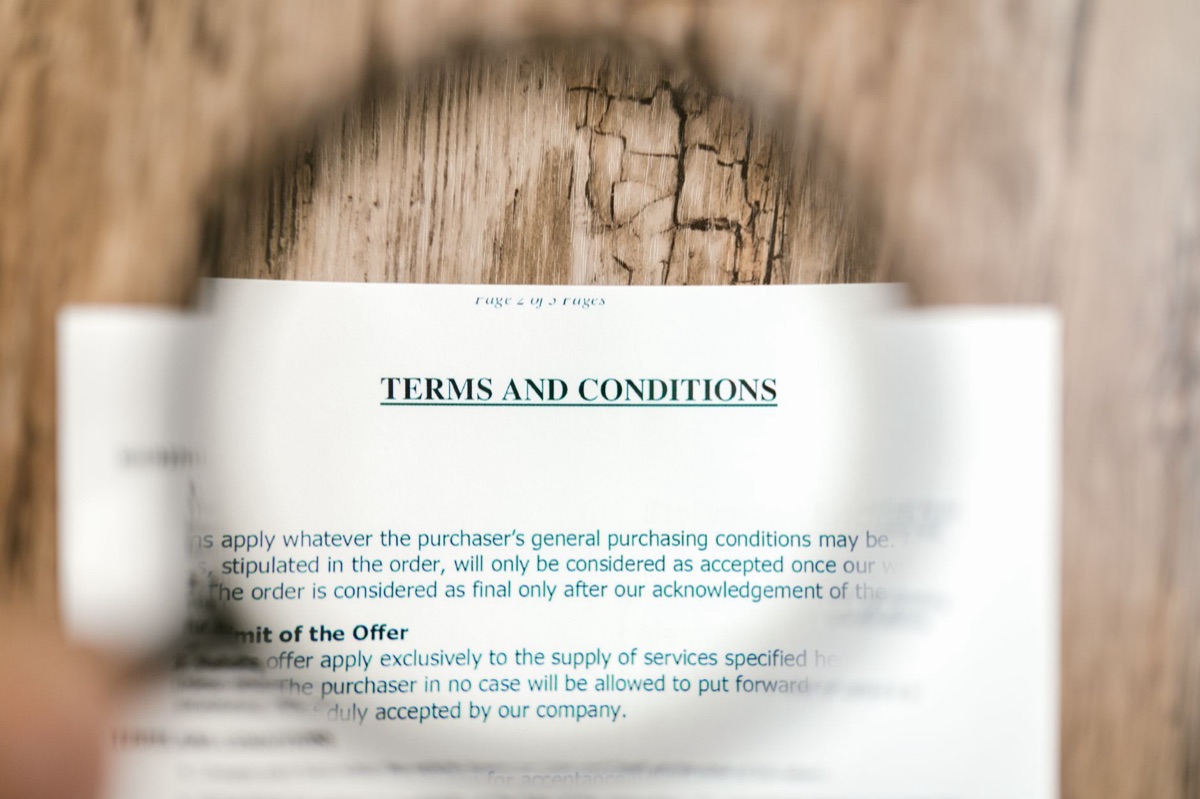documento de acuerdo comercial