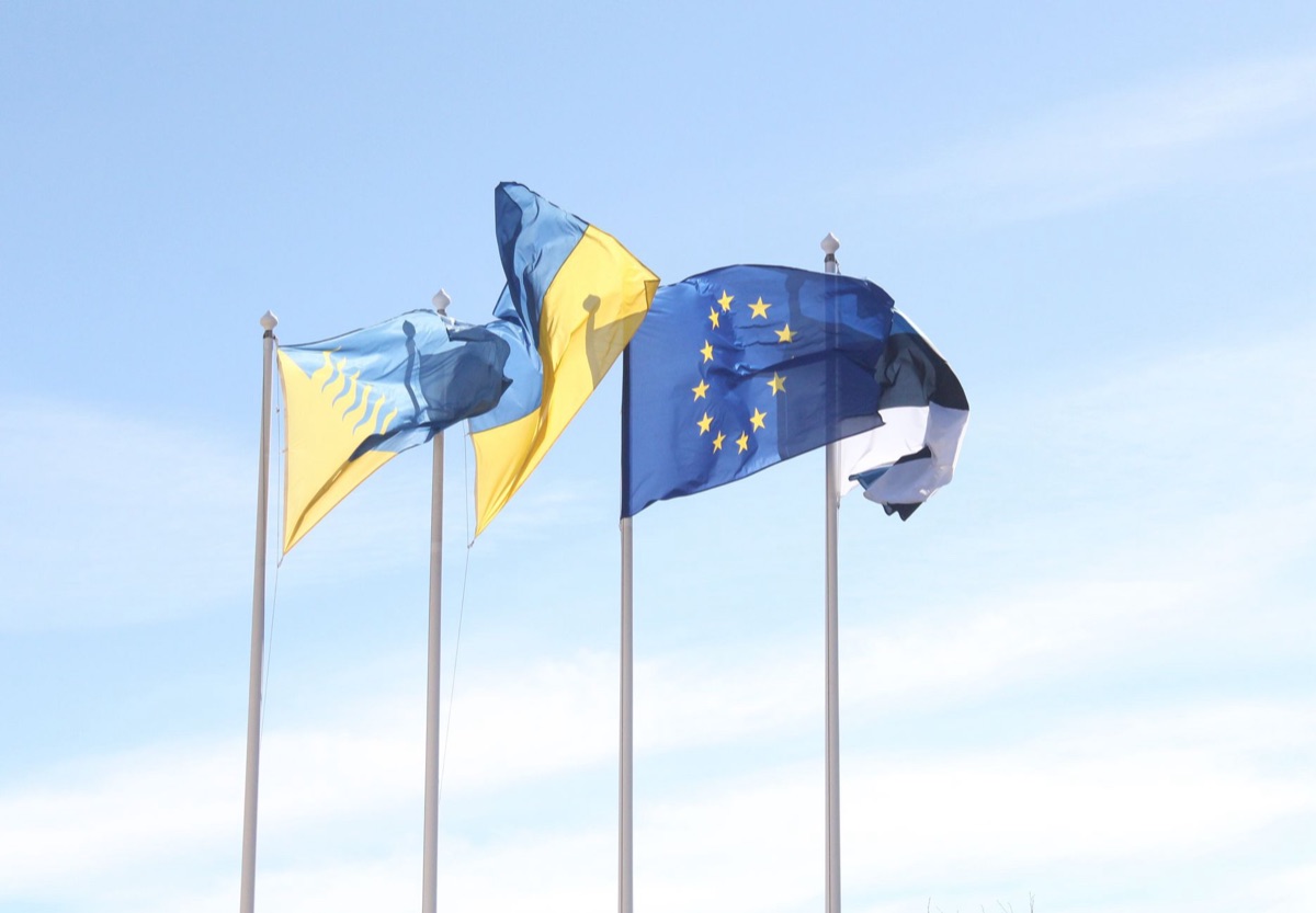 英旗とEU旗
