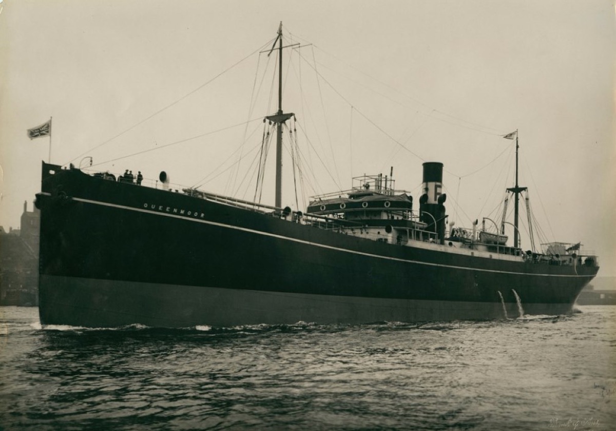 barcos de comercio en los mares británicos